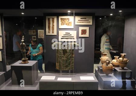 (190831) -- TANTA (EGYPT), Aug. 31, 2019 (Xinhua) -- People visit Tanta Museum in Gharbiya province, Egypt, on Aug. 31, 2019. The Egyptian Ministry of Antiquities on Saturday reopened Tanta Museum in Gharbiya province for visitors after 19 years of closure. (Xinhua/Ahmed Gomaa) EGYPT-TANTA-MUSEUM-REOPENING PUBLICATIONxNOTxINxCHN Stock Photo