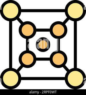 Digital printing icon outline vector. Plotter device. Format offset color flat Stock Vector