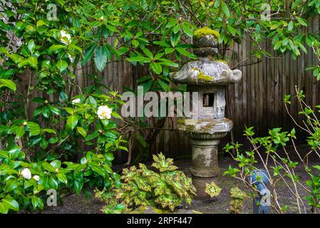 The spring season Japanese Garden at the Butchart Gardens, Victoria, Vancouver Island, British Columbia, Canada. Stock Photo