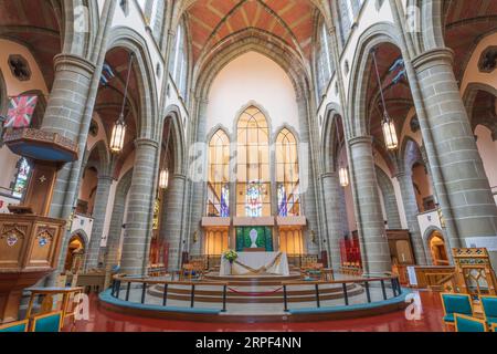 Interior architecture of the Christ Church Cathedral in Victoria, Vancouver Island, British Columbia, Canada. Stock Photo