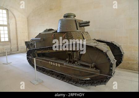 Renault FT 17 tank - The Army Museum, Paris, France Stock Photo