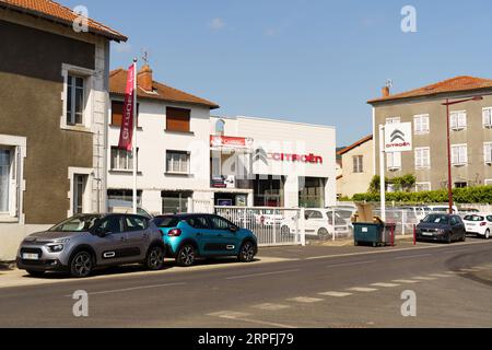 Langeac, France - May 27, 2023: Citroen dealership store in a small French town. Stock Photo