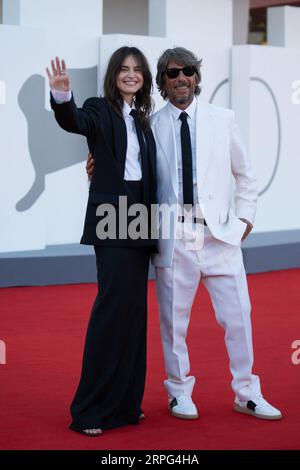 Venice, Italy. 04th Sep, 2023. Kasia Smutniak and Pierpaolo Piccioli attending the Priscilla Premiere as part of the 80th Venice Film Festival (Mostra) in Venice, Italy on September 04, 2023. Photo by Aurore Marechal/ABACAPRESS.COM Credit: Abaca Press/Alamy Live News Stock Photo