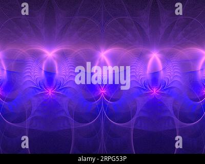 Abstract fractal caleidoscope image on the black background Stock Photo