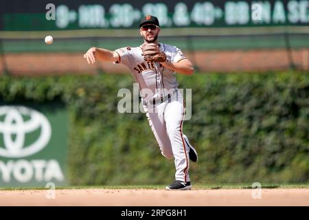 Chicago Cubs' Nico Hoerner during a baseball game against the San Francisco  Giants in San Francisco, Sunday, June 11, 2023. (AP Photo/Jeff Chiu Stock  Photo - Alamy