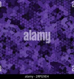 Texture of military futuristic camouflage seamless pattern vector