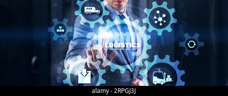 Global logistics network concept. Delivery Planning. Stock Photo