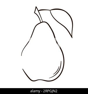 Pear line icon vector illustration isolated on Stock Vector Image & Art ...
