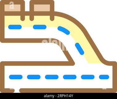 pit lane vehicle speed auto icon color illustration Stock Vector Image ...