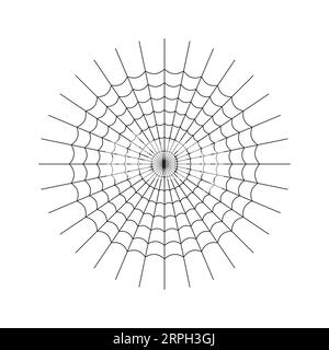 Symmetrical spider web icon, outline style Stock Vector Image & Art - Alamy