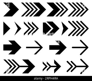 Arrow sign direction indication set background Stock Vector