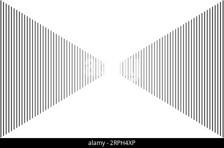 Lines in perspective abstract background Stock Vector