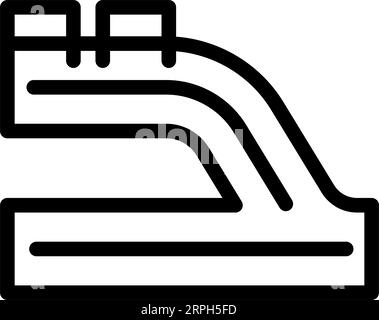 pit lane vehicle speed auto line icon vector illustration Stock Vector