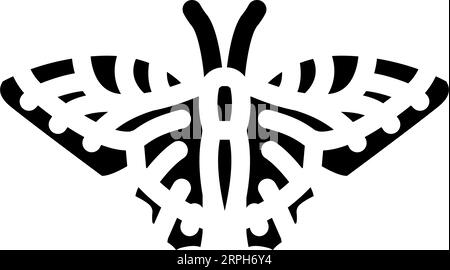 eastern tiger swallowtail summer glyph icon vector. eastern tiger