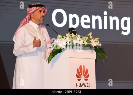 Riyadh, Saudi Arabia. 4th Sep, 2023. People attend the Huawei Cloud ...