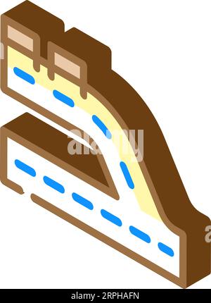 pit lane vehicle speed auto isometric icon vector illustration Stock Vector