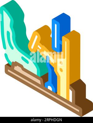 racing simulator vehicle isometric icon vector illustration Stock Vector