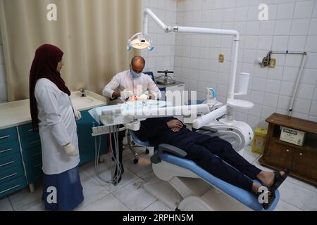 191113 -- CAIRO, Nov. 13, 2019 Xinhua -- A prisoner undergoes a health check in Tora Prisons Complex on the outskirt of Cairo, Egypt, Nov. 11, 2019. The third Forum for Egyptian Prisons was held on Monday. TO GO WITH Feature: Egypt helps prisoners reshape life via jobs in production industries Xinhua/Ahmed Gomaa EGYPT-CAIRO-FORUM FOR EGYPTIAN PRISONS PUBLICATIONxNOTxINxCHN Stock Photo