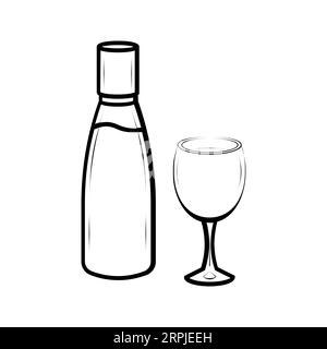 WINE Editable and Resizeable Vector Icon Stock Vector
