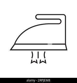 DO NOT IRONING LOW STEAM Editable and Resizeable Vector Icon Stock Vector