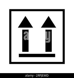 UPWARD packaging symbols Editable and Resizeable Vector Icon Stock Vector