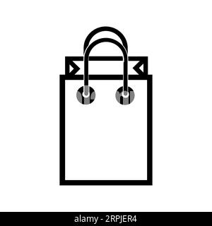 Shopping bag packaging symbol Editable and Resizeable Vector Icon Stock Vector