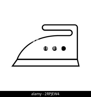 IRONING HIGH HEAT Editable and Resizeable Vector Icon Stock Vector