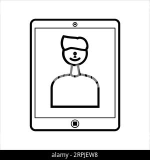 SELFE Editable and Resizeable Vector Icon Stock Vector