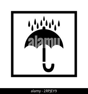 KEEP DRY packaging symbols Editable and Resizeable Vector Icon Stock Vector