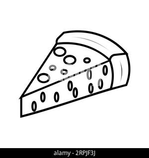 PIZZA Editable and Resizeable Vector Icon Stock Vector