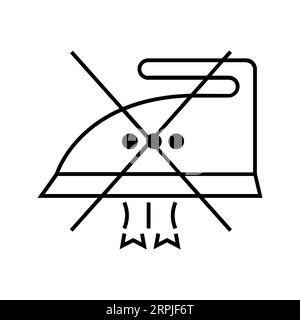 DO NOT IRON HIGH STEAM Editable and Resizeable Vector Icon Stock Vector