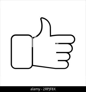LIKE Editable and Resizeable Vector Icon Stock Vector