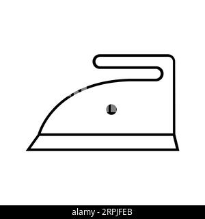 IRONING LOW HEAT Editable and Resizeable Vector Icon Stock Vector