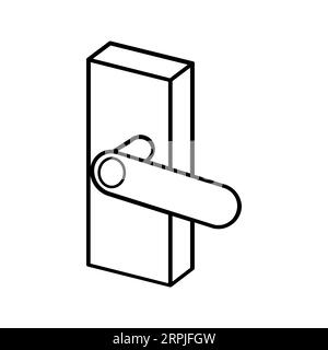 DOOR TAG Editable and Resizeable Vector Icon Stock Vector