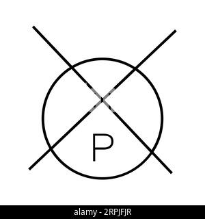 DO NOT DRY CLEAN EXCEPT TETERACHLOROETHYLENE Editable and Resizeable Vector Icon Stock Vector