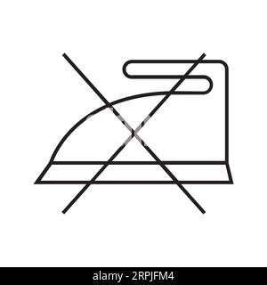 DO NOT IRON Editable and Resizeable Vector Icon Stock Vector