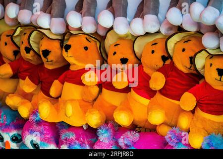 Winnie the Pooh Teddy Bears Woodstock Fair   Woodstock, Connecticut, USA Stock Photo