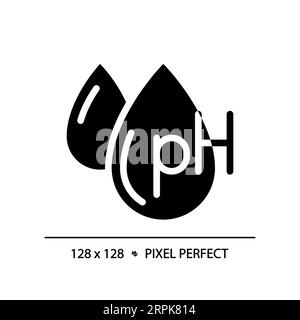 2D ph balance simple glyph style icon Stock Vector
