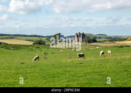 Balvaird Castle in Perthshire is a traditional late medieval Scottish tower house Stock Photo