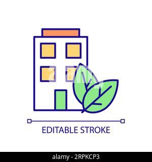 2D thin line colorful costs icon Stock Vector