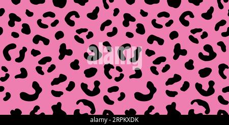 Pink Cheetah Seamless Pattern Leopard Background Stock Vector