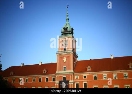 Poland: Warsaw Old Town during late summer Stock Photo