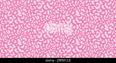 Pink Cheetah Seamless Pattern Leopard Background Stock Vector