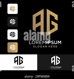 Creative Alphabet Logo Design, Alphabet Logo Design, Vector Logo Design with icon, Logo Design, icon design vector Vol 13 Stock Vector