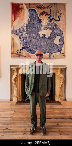 London, UK. 05th Sep, 2023. A series of new large-scale paintings co-created by Stanley Donwood (Pictured) and Thom Yorke will be presented by TIN MAN ART in a two-part exhibition at Cromwell Place, Credit: Paul Quezada-Neiman/Alamy Live News Stock Photo