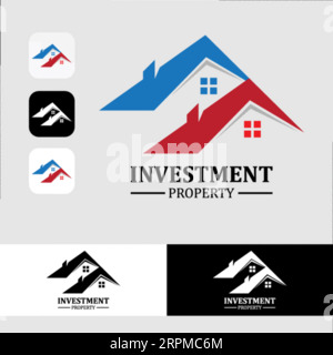 Real Estate Logo Design Building, Home, Architect, House, Construction, Property Real Estate Brand Identity Template with Real Estate Icon Design Vol Stock Vector