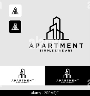 simple Real Estate Logo Design Building, Home, Architect, House, Construction, Property Real Estate Brand Identity Template with Real Estate Icon Desi Stock Vector