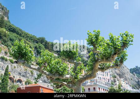 Amalfi's Architectural Gems: A Visual Feast of Coastal Beauty, Italy Stock Photo