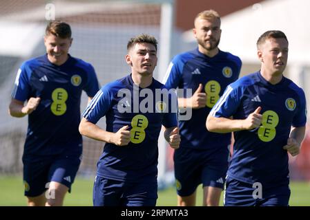 Scotland's Billy Gilmour during a training session at Lesser Hampden, Glasgow. Picture date: Tuesday September 5, 2023. Stock Photo