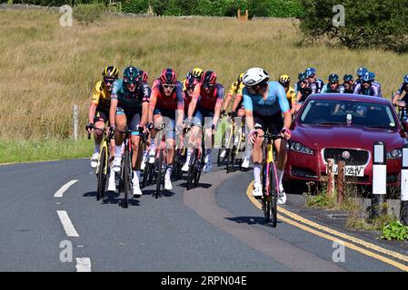 Around the UK - Stage 1 of the Tour of Britain, cycle race Stock Photo